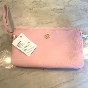 Pink Lululemon double up pouch
